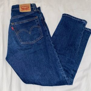 Levi’s 501 Cropped Straight-Leg Jeans